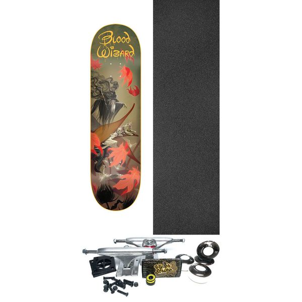 Blood Wizard Skateboards Skullcracker Suite Skateboard Deck - 8.37" x 32.37" - Complete Skateboard Bundle